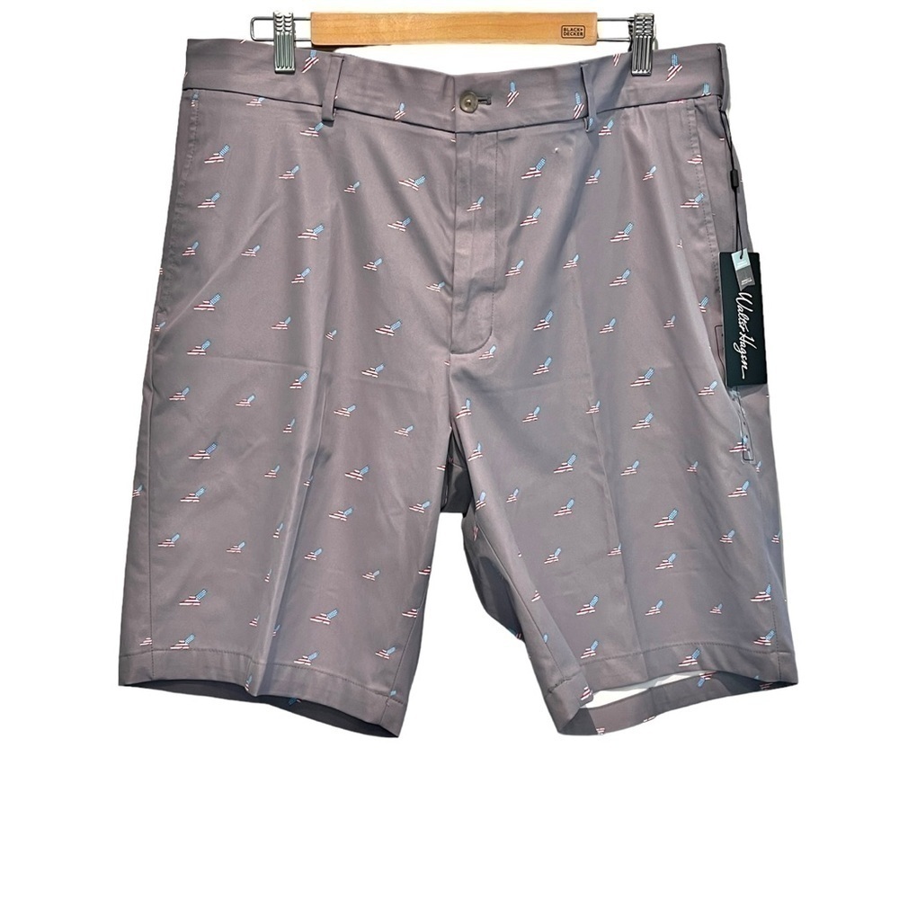 Walter Hagen Perfect 11‎ Stretch Waistband Golf Shorts Double Eagle Monument NEW - Picture 2 of 13
